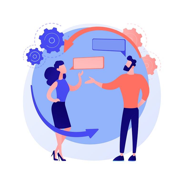 Social Interaction Skills abstract concept vector illustration. Social Interaction Skills abstract concept vector illustration. Communication skills, building social network, interaction disability, autism diagnostics, activities for adults abstract metaphor.